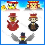 2026년 신제품 3개 세트 스틸 어 브레인롯 빌딩 블록 귀여운 사미 잰델 브릭스 모델 장난감 팬 어린이 선물 : seonseon9