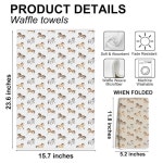 현대 수채화 말 키친타월 2개, 판타지 동물 주방타월 흡수성, 세탁기 사용 가능, 친구 동료 자매 애호가를 위한 선물 크리스마스 우정... 