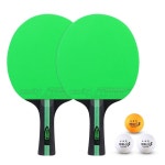 2인용 3개와 캐리백 초급 패들이 MOPFOL 2팩 탁구 세트 튼튼한 폴라 우드 라켓 Blue A : 바다건너쇼핑몰