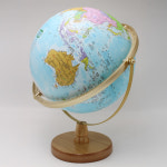 서전 LED 행정 스마트 지구본 32cm 스카이 블루 360도회전 SJ-320-GSL : E-ROUN