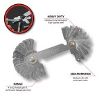 성능 도구 W8655 조합 스레드 피치 게이지 - 표준 및 미터법, 60도 각도, 정확한 판독을 위한 품질 구성. : 모라디직구20