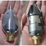 하수구노즐 고압 파이프헤드 배관 워시 청소 세척 세척기 크리닝 뚫어 막힘 40L 회전식타워형 측4후6 내나선 1/2인치 : 희잼