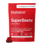 휴먼엔 슈퍼비트 하트 츄, 석류 베리 맛, 비트 뿌리 분말 함유 60구미, 1개 : 글로벌K직구