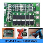 배터리충전컨넥터 스크루드라이버  3S 40A 12V 리튬 이온 18650 BMS PCM 배터리 보호 밸런스 셀 팩 모듈 포함 : 퍼스널쇼퍼-