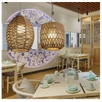 고품질 모조 대마 로프 짠 전등 갓 부품 6 스타일 조명기구 커버 레스토랑 : 유진상사11