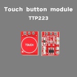 TTP223 터치센서 정전식 버튼스위치 단일채널 Arduino모듈 1~10개 TTP223 1PCS : 트레발리크