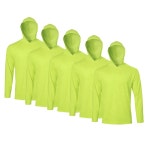 긴팔 티셔츠 낚시 작업용 운동용 자외선 차단 티셔츠 후드티 포함 Orange XX Large : 에프엔씨 FNC