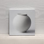달항아리캔버스액자 집들이선물 복들어오는그림 화이트 20cm : 이음디엔피