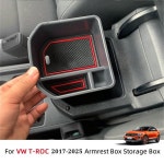 폭스바겐 T-Roc 2017-2025 ABS 센터 콘솔 암레스트 수납함 삽입형 정리함 트레이 액세서리 : HK오토모터스