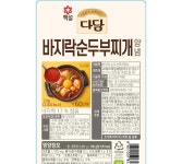 다담 바지락순두부찌개양념 CJ 2kg : 식재온