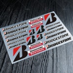 자동차용품 튜닝용품브리지스톤 스티커 모토 자동차 바디 범퍼 윈도우 오토바이 노트북 벽 비닐 데칼 튜닝 액세서리 : 청우 유통