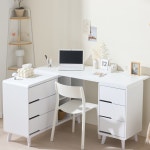 G2144 G2145 코너형 서랍 수납 책상 공부방 ㄱ자 와이드책상 이케아 : 깔꾸미프렌즈