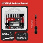 에어컨 핀 빗S2 스틸 톡스 비트 10종 세트, 50mm T7-T40, 다중 사양 자석 투명 카드 포장, 자동차 수리, 가전제품 및 정밀 도구 : 청우인터내... 