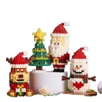 글록 분해 크리스마스 산타 클로스 모델 271-379PCS 자동 잠금 빌딩 블록 DIY 조립 세트  PUETIC 완구 : 오나인