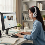 .FOR LG) PC게이밍 어학용 헤드셋 LGA-950 (화이트) : 윈윈플러스