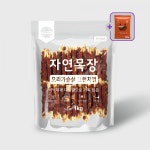 (+스마일 모이스트 치즈 버거) 자연목장 오리가슴살 크런치껌 1kg : 강테일