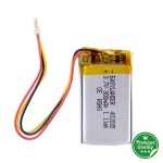 초박형 3P 1.25 402035 mah 300 v 3.7 li-po 폴리머 충전식 리튬 배터리 : 준오렌지