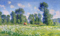 모네 지베르니 봄 풍경 캔버스 액자 60x100cm 인테리어 아트 포스터 : 인뮤제오