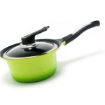 키친아트 편수 소스 국 찌개 자루 캠핑 세라믹 18cm 냄비 통주물 07WBF117E4 : 중천건