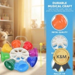 8음 핸드벨   무지개 데스크벨 타악기 레인보우 다이아토닉 벨즈 학습 : 굿초이스SHOP