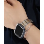 APPLE WATCH 11 10 SE 9 8 밴드, 메탈 스틸 슬림 40MM 페미닌 46 : 스스아