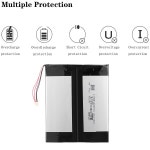 3.7V 8000mAH 35100160 5선 커넥터가 있는 태블릿 PC용 폴리머 리튬 이온/리튬 이온 배터리 : 준오렌지