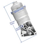 26300 3C701 263003C701 현대 쿠페 8L V6 2010 2016 알루미늄용 엔진 오일 필터 하우징 어셈블리 : 더리치015