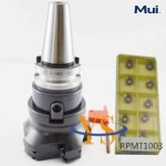 [고정밀 고강성 툴] BT30 M12 45L 아버 + 80mm 페이스 엔드 밀 커터 EMR 5R80-27-6T 10pcs 5R RPMT1003 인서트 CNC : Daol다올2