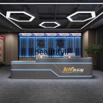 당구장 페인트 프론트 데스크 리셉션 클럽 바 금전 등록기 캐비닛 라이트 럭셔리 카운터 : 종원 상사