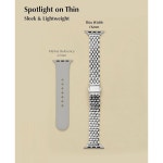 APPLE WATCH 11 10 SE 9 8 밴드, 메탈 스틸 슬림 40MM 페미닌 46 : 스스아