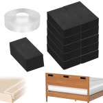 헤드보드 스토퍼, 벽 보호대, 강력 가 포함된 투명 가장자리 보호대 1개, 침대 범퍼, 의자, 침대, 소파(20mm 및 3mm)용 스토퍼 : Amazing009