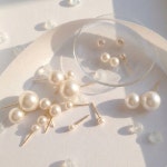 14k 진주귀걸이 한 쌍 3mm-12mm : 샤인뷔