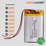 3.7V 753050 1200mAh 리튬 이온 폴리머 배터리 : 준오렌지