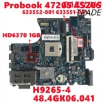 HP Probook 4720S 노트북 마더보드용 633552-001 H9265-4 48.4GK06.041 메인보드 W/ 216-0774207 1GB 완전 테스트 : 편상사