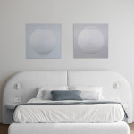 복들어오는 국보 백자대호 달항아리 그림 풀문&퓨어, Full Moon 풀문, 캔버스액자, 500X500mm : 메리도슨트