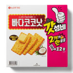 롯데웰푸드 빠다코코넛 2번들 600g, 6개 : 수리상점