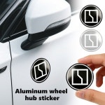 4개 56mm 자동차 휠 허브 라벨링 타이어 센터 알루미늄 스티커 (지크르 001 009 007 MIX X 7X 크립톤 003 2024 EV 용) : 크리온트