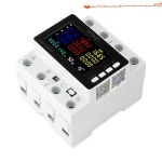 KWS-306 스마트 3상 4선 레일 장착형 전력계(LCD 컬러 디스플레이 포함) 모바일 앱 제어 80A 85-290V 가정용/공장용 : 참도리