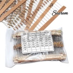 860개 5% 저항기 모음 세트 1/4W 탄소 필름 43가지 값 x 1R - 옴 0.25W 샘플 팩 : 석전유통