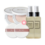 뷰니오 카밍 쿨 톤업 선쿠션 25g 생얼왕쿠션x2개+진정토너미스트100ml x2개 : 박가분
