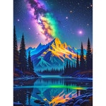 UPINS 조경 다이아몬드 아트 페인팅 키트, 12 x 16 인치 풀 드릴 점 그림 초보자용 홈 월 장식 선물용 보석 공예품 Multicolor Landscape... 