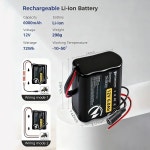 주식회사위너지비엠 | LED 조명 스트립 RC 장난감 태양 에너지 시스템용 BMS 보호 보드가 있는 범용 12V 6000mAh 충전식 배터리 : 썰틴