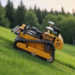 [농기구마켓]맞춤형 고강도 원격 제어 잔디깎이, 정원, 농장, 상업용 녹지 잔디 깎기 작업용 견고한 구조 : 재윤상사34