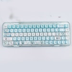 지루한 오리 키 캡 키보드 98 MOA 기계식 64 ZLZOQ 75 PBT 68 귀여운 GH60 : 화이트트리005