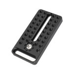 CAMVATE 카메라 치즈 플레이트 ARRI 위치 지정 구멍 포함 14인치 및 38인치 나사산 소니 캐논 니콘 DSLR 카메라 케이지 슬라이더용 : 유인01