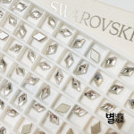 스와로브스키 2773 다이아플랫백 5mm 5개입 : 별네일재료
