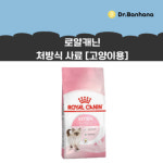 동물병원 정품 100% 로얄캐닌 동물병원 처방 식이알러지 다이어트 고양이 CAT 사료 모음 - 캣 레날 셀렉트, 2kg, 1개 : 닥터 반하나
