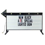 A 7 특별 휴대용 깜빡이는 화살표 도로변 표지판 변경 가능한 문자판 40 u2033 H x 8 u2032 W 형광등 화이트 페이스 : 짜이샵