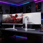34인치 초광폭 커브드 PC 모니터 4K 화면 고해상도 HDR LCD 게이밍 240Hz 컴퓨터 디스플레이 : 제니스코어대행