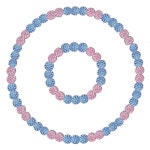 eAj 제홈치 야구 목걸이 18인치 스파클 라인스톤 야구 구슬 체인 및 팔찌 세트 남성 여성용 폴리안나 야구 드립 선물 Darkgreen/Yellow... 